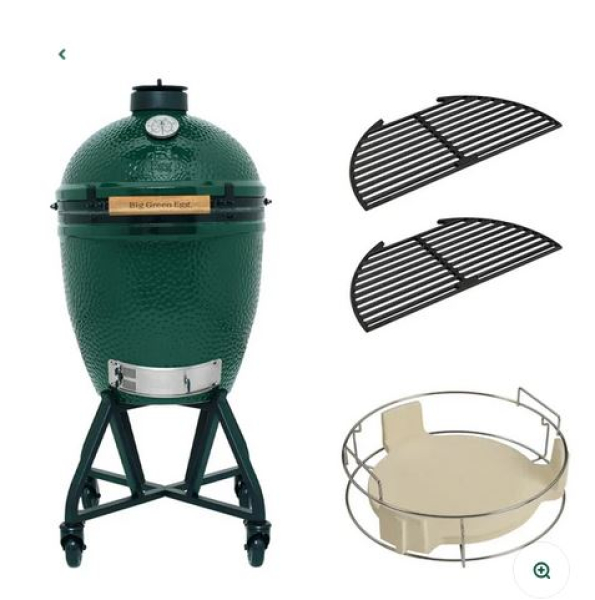 Das Big Green Egg Large ist das beliebteste Modell der Big Green Egg-Familie. Auf der Kochfläche des Modells Large lassen sich ganz bequem die Lieblingsgerichte von Ihnen, Ihrer Familie und Ihren Freunden zubereiten.